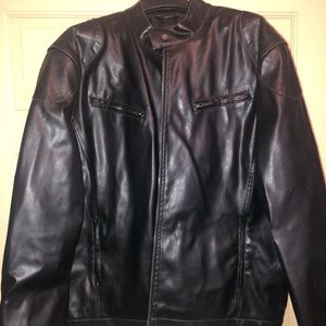 U.S. Polo Assn. Leather Moto Jacket- sz XXL